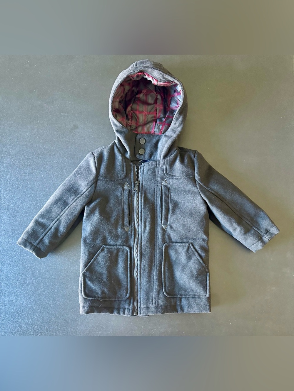 ✨Urban Republic | Hooded Wool Blend Winter Coat - Size 24m✨